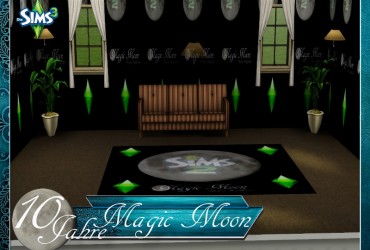 Magic Moon Tapete und Teppich Set