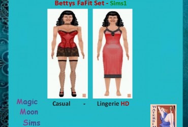 ws Betty FaFitlgt casual and lingerie Set - Sims1