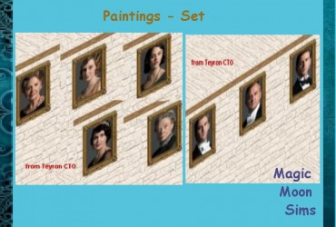 Teyron Gift Paintings Downton Abbey Set for Watersim