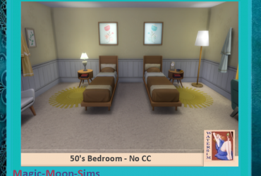 ws 50s Bedroom Retro Room - No CC