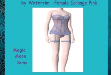 ws Female Corsage rosa blue
